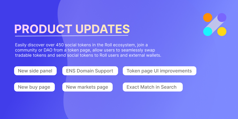 Roll Product Updates